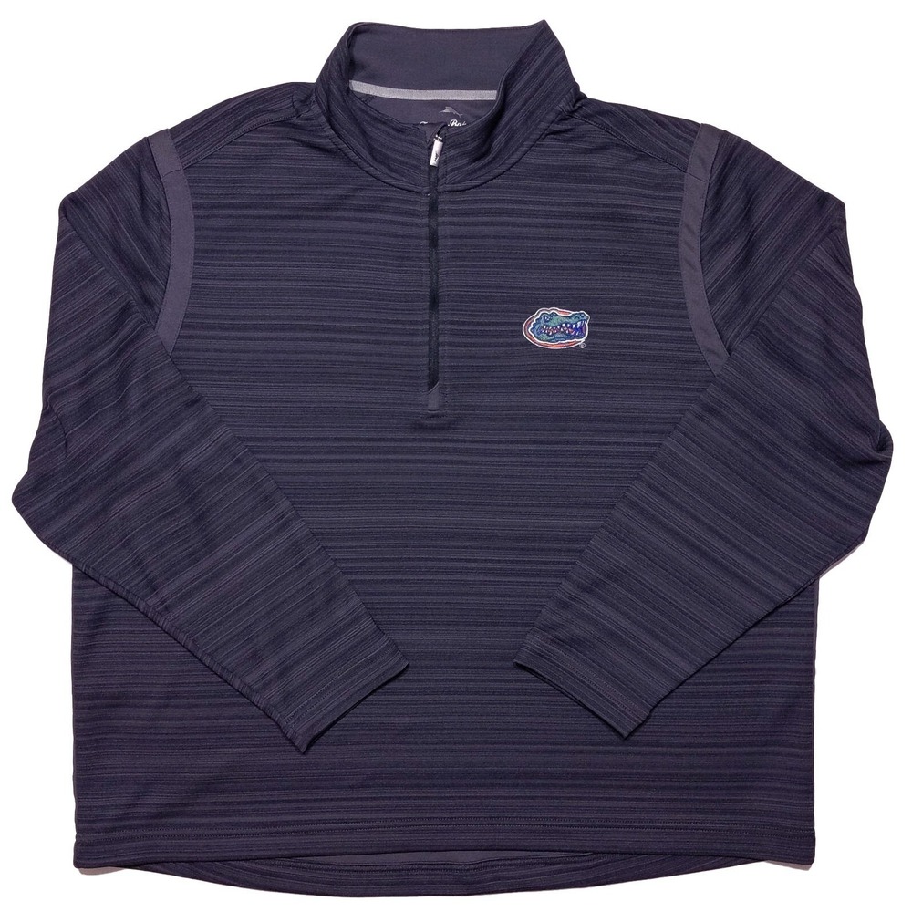TOMMY BAHAMA Island Zone Florida Gators 1/2 Zip Pullover Jacket Gray XXL‎ 2XL